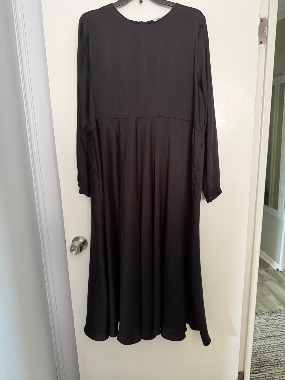 Zara Elegant Black Maxi Dress